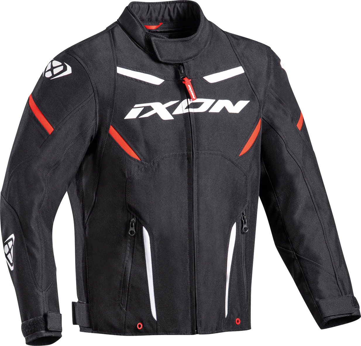 Blouson Moto Enfant Ixon Striker Noir-Blanc -