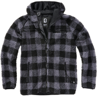 Veste Brandit Teddyfleece Worker Noir-Gris –