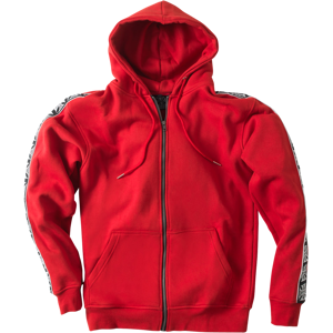 West Coast Choppers Sweat à Capuche West Coast Choppers Taped Zip Rouge -