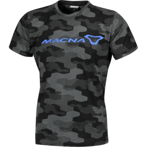 Macna T-Shirt Macna Dazzle Logo 2.0 Noir-Gris-Bleu -