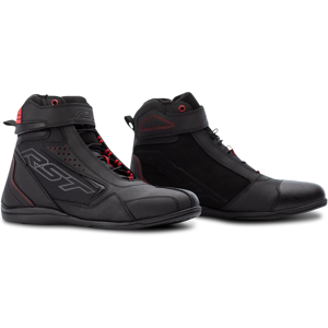 RST Bottes Moto Femme RST Frontier Noir-Rouge -