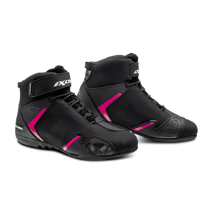 Ixon Bottes Moto Femme Ixon Gambler WP Noir-Fuchsia -