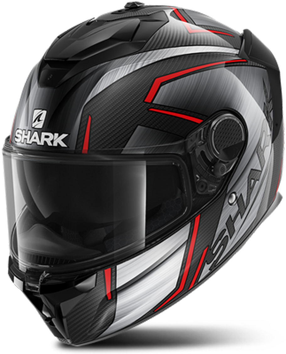 Shark Casque Intégral Shark Spartan GT Carbon Kromium Carbone-Chrome-Rouge S 55-56cm