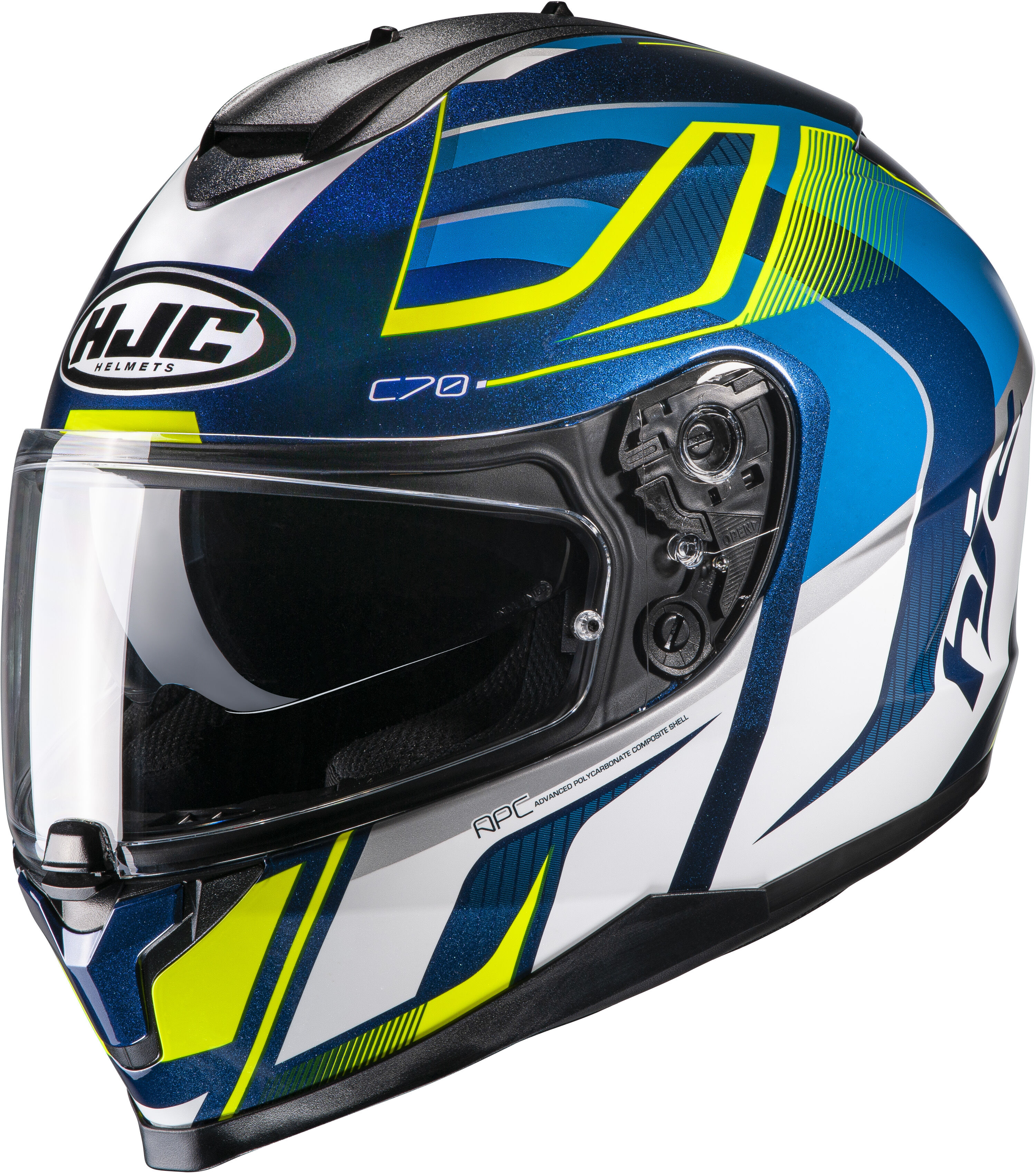 HJC Casque Intégral HJC C70 Lantic Bleu S 55-56cm