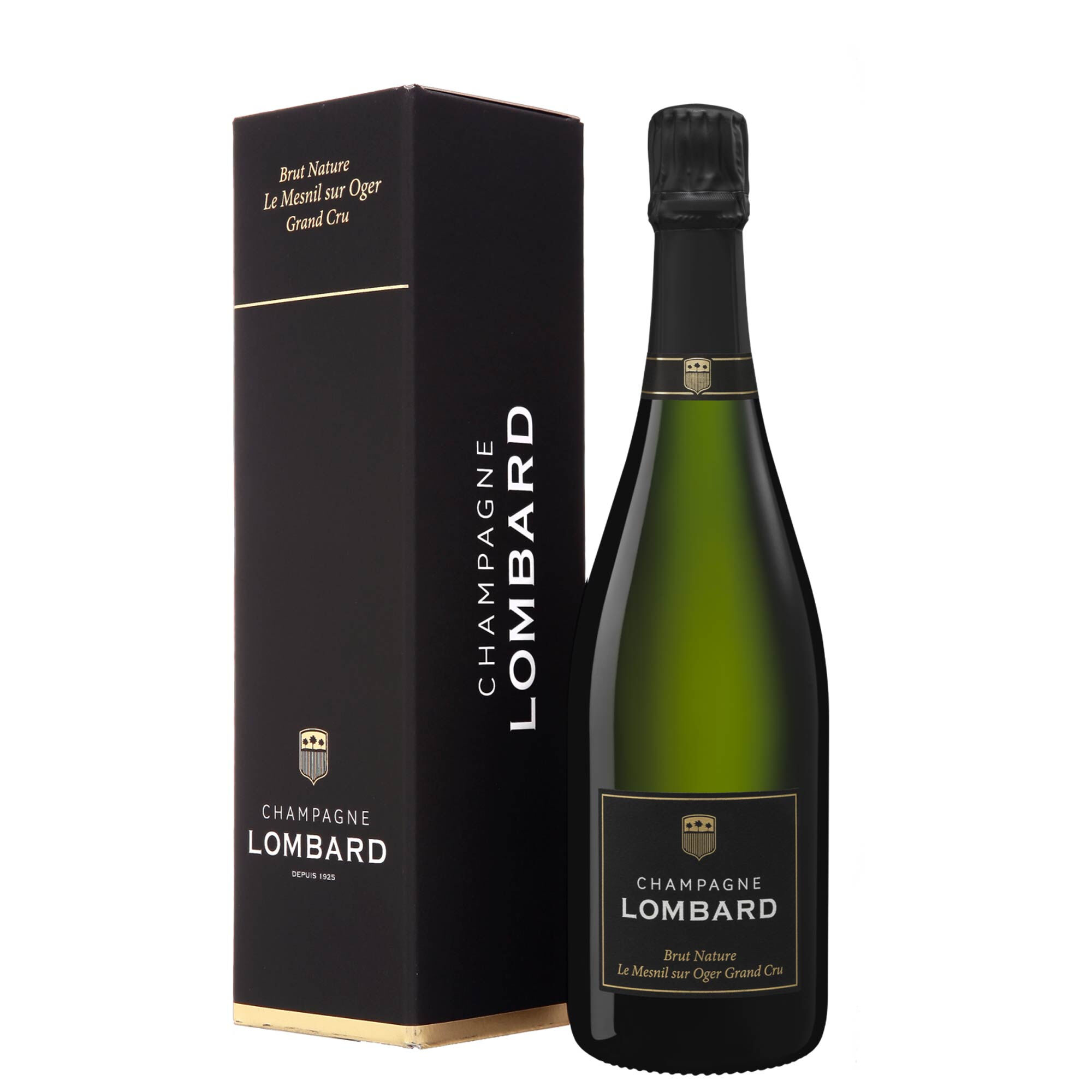 Champagne Lombard Champagne Brut Nature Grand Cru Le Mesnil Sur Oger 2015 – Lombard Astucciato