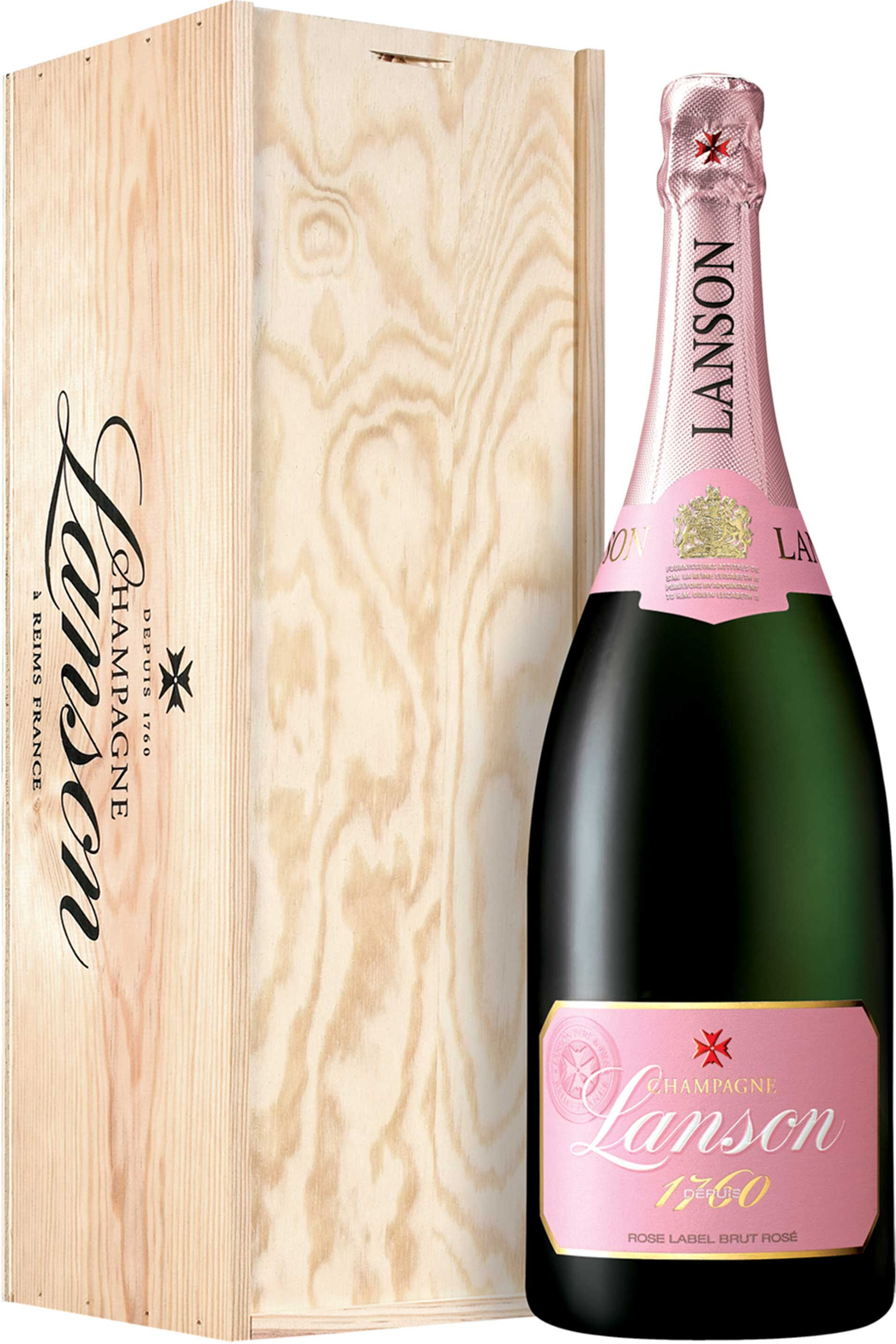 Lanson Champagne Brut Rosé Aoc “rose Label” Magnum