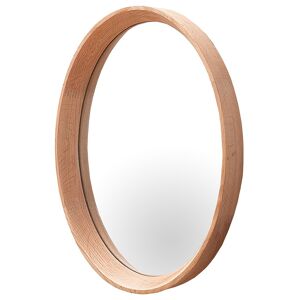 gdegdesign Miroir design ovale cadre bois de chêne - Memphis - Publicité