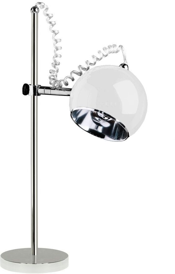 gdegdesign Lampe à poser blanche chrome - Keops JR