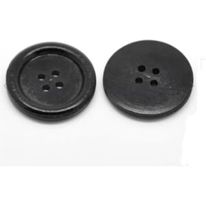 Handarbeit - Lieblingsladen Lot de 12 boutons ronds en bois noirs, ronds, 30 mm, à 4 trous, à coudre, à coudre, à bricoler, à coudre - Publicité Handarbeit - Lieblingsladen Lot de 12 boutons ronds en bois noirs, ronds, 30 mm, à 4 trous, à coudre, à coudre, à bricoler, à coudre - Publicité