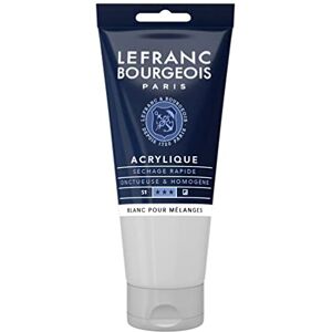 Lefranc Bourgeois Acrylique Fine Tube 80ml Blanc Pour Mélanges - Publicité Lefranc Bourgeois Acrylique Fine Tube 80ml Blanc Pour Mélanges - Publicité