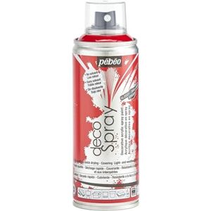 Pébéo - DecoSpray - Rouge brillant - 200 ml - Aérosol peinture - Publicité Pébéo - DecoSpray - Rouge brillant - 200 ml - Aérosol peinture - Publicité