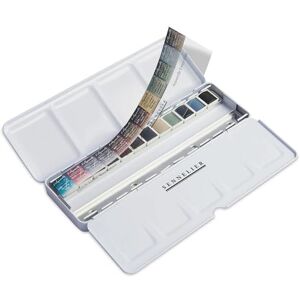 Sennelier Boîte en métal aquarelle avec 12 godets Natural Colours - Publicité Sennelier Boîte en métal aquarelle avec 12 godets Natural Colours - Publicité