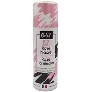 Odif Vernis Coloré Nacré en Spray Couleur Définitive Tous Supports pour Loisirs Créatifs Application Facile et Homogène Séchage Rapide Fabriqué en France Spray 125 ml, Rose - Publicité Odif Vernis Coloré Nacré en Spray Couleur Définitive Tous Supports pour Loisirs Créatifs Application Facile et Homogène Séchage Rapide Fabriqué en France Spray 125 ml, Rose - Publicité