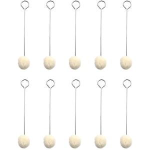HDOYTXXM Lot de 10 pinceaux de peinture en cuir avec boules de laine Pinceaux de teinture assistés Pour cuir - Publicité HDOYTXXM Lot de 10 pinceaux de peinture en cuir avec boules de laine Pinceaux de teinture assistés Pour cuir - Publicité