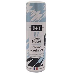 Odif Vernis Coloré Nacré en Spray Couleur Définitive Tous Supports pour Loisirs Créatifs Application Facile et Homogène Séchage Rapide Fabriqué en France Spray 125 ml, Bleu - Publicité Odif Vernis Coloré Nacré en Spray Couleur Définitive Tous Supports pour Loisirs Créatifs Application Facile et Homogène Séchage Rapide Fabriqué en France Spray 125 ml, Bleu - Publicité