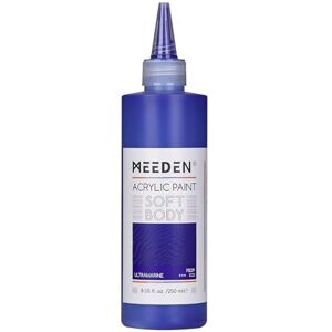 MEEDEN Peinture Acrylique Ultramarine: 250ml/8.45oz Peinture Acrylique Pouring en Vrac dans un Flacon Compressible Peintures Liquide pour Adultes Artistes Canvas Art Painting - Publicité MEEDEN Peinture Acrylique Ultramarine: 250ml/8.45oz Peinture Acrylique Pouring en Vrac dans un Flacon Compressible Peintures Liquide pour Adultes Artistes Canvas Art Painting - Publicité