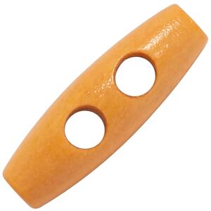 AERZETIX C74951 Lot de 10 Boutons à coudre en bois 30 mm en forme oblongue couleur bois vernis l'ouverture 5 mm artisanat mercerie couture - Publicité AERZETIX C74951 Lot de 10 Boutons à coudre en bois 30 mm en forme oblongue couleur bois vernis l'ouverture 5 mm artisanat mercerie couture - Publicité