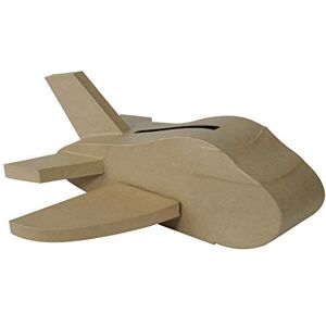 décopatch EV019C Un support en papier brun mâché 55x53x20 cm, Urne avion - Publicité décopatch EV019C Un support en papier brun mâché 55x53x20 cm, Urne avion - Publicité