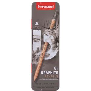BRUYNZEEL Expression Boîte à crayons graphite 6 pièces - Publicité BRUYNZEEL Expression Boîte à crayons graphite 6 pièces - Publicité