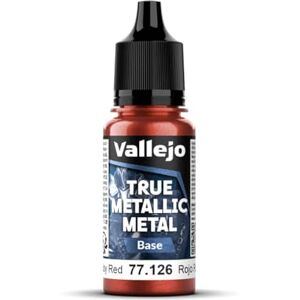 Vallejo Peinture Métallique Rouge Rubis 18 ml, Effet Métallique, Haute Couverture, Fini Lisse et Homogène, Idéal pour Pinceau, Mélangeable pour Nouvelles Teintes - Publicité Vallejo Peinture Métallique Rouge Rubis 18 ml, Effet Métallique, Haute Couverture, Fini Lisse et Homogène, Idéal pour Pinceau, Mélangeable pour Nouvelles Teintes - Publicité