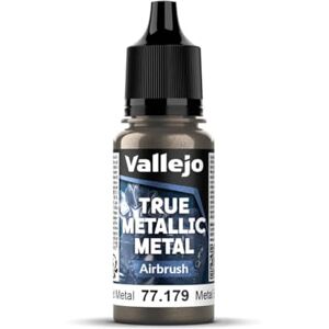 Vallejo Peinture Métallique True Metallic 18ml pour Aérographe, Aged Metal, Finition Homogène, Haute Intensité, Idéale pour Modélisme et Loisirs Créatifs - Publicité Vallejo Peinture Métallique True Metallic 18ml pour Aérographe, Aged Metal, Finition Homogène, Haute Intensité, Idéale pour Modélisme et Loisirs Créatifs - Publicité