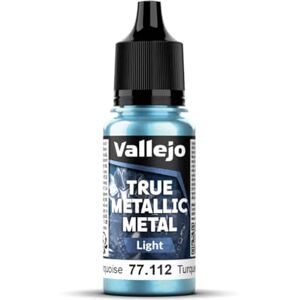Vallejo Peinture True Metallic Metal HYDRA TURQUOISE 18ml, Fini Lumineux, Idéal pour Dégradés et Mélanges, Application au Pinceau, Parfait pour Modélisme et Loisirs Créatifs - Publicité Vallejo Peinture True Metallic Metal HYDRA TURQUOISE 18ml, Fini Lumineux, Idéal pour Dégradés et Mélanges, Application au Pinceau, Parfait pour Modélisme et Loisirs Créatifs - Publicité