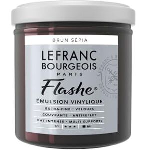 Lefranc Flashe Colour - Sepia Brun - 125ml - Peinture acrylique - Publicité Lefranc Flashe Colour - Sepia Brun - 125ml - Peinture acrylique - Publicité