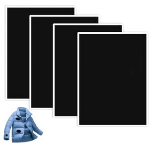 ZBHDEYG Lot de 4 patchs autocollants noirs pour réparation de vêtements, patch en tissu auto-adhésif, rustines de réparation sans couture pour doudounes, patchs de modification (14,5 x 20 cm) - Publicité ZBHDEYG Lot de 4 patchs autocollants noirs pour réparation de vêtements, patch en tissu auto-adhésif, rustines de réparation sans couture pour doudounes, patchs de modification (14,5 x 20 cm) - Publicité