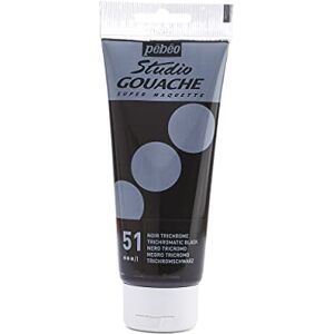 PEBEO Pébéo – Peinture Gouache 100ml – Tube de Peinture Gouache Qualité Fine – Idéal Travaux Étude – 1 Tube de 100 ml Noir Trichrome - Publicité PEBEO Pébéo – Peinture Gouache 100ml – Tube de Peinture Gouache Qualité Fine – Idéal Travaux Étude – 1 Tube de 100 ml Noir Trichrome - Publicité