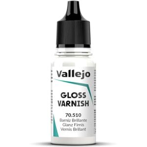 Vallejo Vernis Brillant Acrylique à Base d'Eau Incolore 18 ml Protection et Finition pour Peinture Modèle et Figurines Série Varnish - Publicité Vallejo Vernis Brillant Acrylique à Base d'Eau Incolore 18 ml Protection et Finition pour Peinture Modèle et Figurines Série Varnish - Publicité