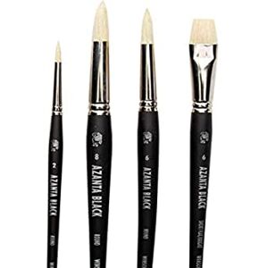 Winsor & Newton Azanta Pinceau Noir Manche court x4 - Publicité Winsor & Newton Azanta Pinceau Noir Manche court x4 - Publicité