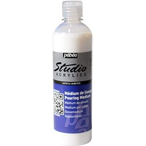PEBEO Pébéo Studio Acrylics Auxiliaire pour Peinture Acrylique Médium de Lissage Pouring et Vernis Liant Acrylique Fluide Transparent et Brillant Non Jaunissant Flacon de 250 ml 524550 - Publicité PEBEO Pébéo Studio Acrylics Auxiliaire pour Peinture Acrylique Médium de Lissage Pouring et Vernis Liant Acrylique Fluide Transparent et Brillant Non Jaunissant Flacon de 250 ml 524550 - Publicité