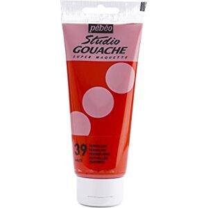 PEBEO Pébéo – Peinture Gouache 100ml – Tube de Peinture Gouache Qualité Fine – Idéal Travaux Étude – 1 Tube de 100 ml Vermillon - Publicité PEBEO Pébéo – Peinture Gouache 100ml – Tube de Peinture Gouache Qualité Fine – Idéal Travaux Étude – 1 Tube de 100 ml Vermillon - Publicité