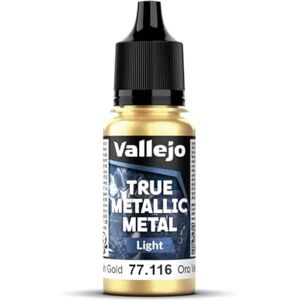 Vallejo Peinture Métallique True Metallic 116-18ml Vert Doré, Finition Brillante, Mélangeable pour Dégradés, Application au Pinceau, Idéal pour Modélisme et Loisirs Créatifs - Publicité Vallejo Peinture Métallique True Metallic 116-18ml Vert Doré, Finition Brillante, Mélangeable pour Dégradés, Application au Pinceau, Idéal pour Modélisme et Loisirs Créatifs - Publicité