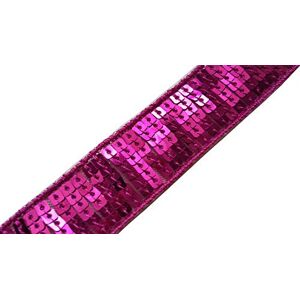 ILC MERCERIE PARADIS Ruban Galon Bande Paillettes Sequins FUCHSIA Au Mètre Largeur 24 mm 6 Rangs de Sequins (fuchsia) - Publicité ILC MERCERIE PARADIS Ruban Galon Bande Paillettes Sequins FUCHSIA Au Mètre Largeur 24 mm 6 Rangs de Sequins (fuchsia) - Publicité