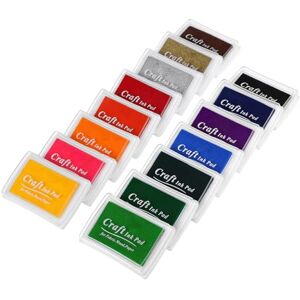 Kesote Tampon Encreur Encre Enfant 15 Couleurs Encre pour Empreinte Doigt Tampon Scrapbooking - Publicité Kesote Tampon Encreur Encre Enfant 15 Couleurs Encre pour Empreinte Doigt Tampon Scrapbooking - Publicité