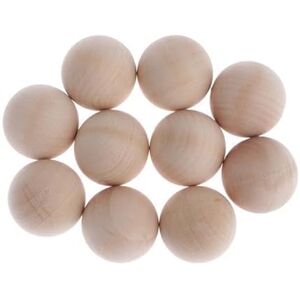 Baoblaze 6x 10pcs 35mm Boules En Bois Bricolage Artisanat Perles Rondes En Bois, Jouets éducatifs Jeu de Réflexion pour Enfants - Publicité