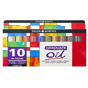 Daler Rowney Graduate Set peinture à l'huile 10 tubes 38ml - Publicité Daler Rowney Graduate Set peinture à l'huile 10 tubes 38ml - Publicité