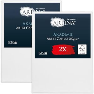 Artina Set de 2 Canvas Toile Peinture 30x40 cm – Tableau Peinture Châssis Entoilés en Bois FSC© – Tableau a Peindre Blanche 100% Coton 280g/m² – Toiles à Peindre Stable Akademie - Publicité Artina Set de 2 Canvas Toile Peinture 30x40 cm – Tableau Peinture Châssis Entoilés en Bois FSC© – Tableau a Peindre Blanche 100% Coton 280g/m² – Toiles à Peindre Stable Akademie - Publicité
