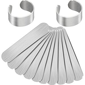 Micvtve 12 Pièces Anneaux en Aluminium 0.47X2.24 Pouces Ébauches D'Estampage en Métal pour Bricolage Soi-Même - Publicité Micvtve 12 Pièces Anneaux en Aluminium 0.47X2.24 Pouces Ébauches D'Estampage en Métal pour Bricolage Soi-Même - Publicité