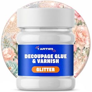 7 Artists Vernis Colle Transparent Découpage Effet Pailleté 230 ml – Vernis Colle pour Serviette en Papier, Papier Decoupage Vitrificateur pour Découpage Bois, Verre, Céramique, Loisirs Créatifs - Publicité 7 Artists Vernis Colle Transparent Découpage Effet Pailleté 230 ml – Vernis Colle pour Serviette en Papier, Papier Decoupage Vitrificateur pour Découpage Bois, Verre, Céramique, Loisirs Créatifs - Publicité