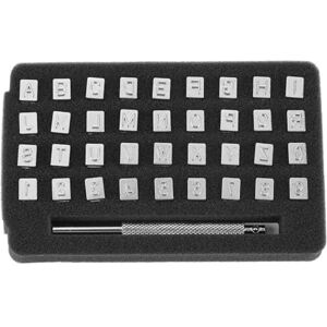 Walfront Lot de 36 outils d'estampage en alliage d'acier de 6 mm avec poignée - Publicité Walfront Lot de 36 outils d'estampage en alliage d'acier de 6 mm avec poignée - Publicité