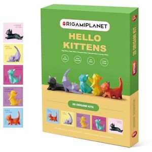 ORIGAMIPLANET Hello Kittens Kit de sculpture en papier origami 3D pré-découpé pour adolescents et adultes, décoration d'intérieur, cadeau d'anniversaire, activité familiale - Publicité ORIGAMIPLANET Hello Kittens Kit de sculpture en papier origami 3D pré-découpé pour adolescents et adultes, décoration d'intérieur, cadeau d'anniversaire, activité familiale - Publicité