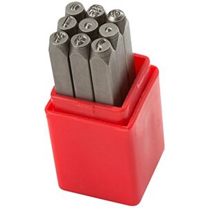 Sharplace 9 Pièces 4mm Timbre en Métal Ensemble de Ponctuation Poinçons en Acier Au Carbone Estampage à Outils Artisanat Die Maker - Publicité Sharplace 9 Pièces 4mm Timbre en Métal Ensemble de Ponctuation Poinçons en Acier Au Carbone Estampage à Outils Artisanat Die Maker - Publicité