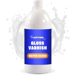 7 Artists Vernis Acrylique Brillant 1000 ml – Transparent Gloss Varnish pour Surfaces Peintes à l’Acryl Verni Incolore pour Toile, Argile, Bois, Galet Vernis Peinture Acrylique pour Loisir Creatif - Publicité 7 Artists Vernis Acrylique Brillant 1000 ml – Transparent Gloss Varnish pour Surfaces Peintes à l’Acryl Verni Incolore pour Toile, Argile, Bois, Galet Vernis Peinture Acrylique pour Loisir Creatif - Publicité
