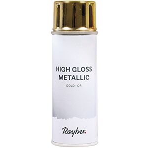 Rayher 34424616 vernis en spray métallique, bombe de peinture, 200ml, couleur or - Publicité Rayher 34424616 vernis en spray métallique, bombe de peinture, 200ml, couleur or - Publicité