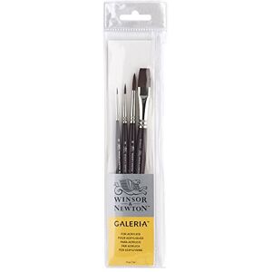 Winsor & Newton Galeria Pinceau Manche Court x4 - Publicité Winsor & Newton Galeria Pinceau Manche Court x4 - Publicité