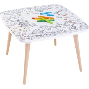 Les Drôles de Bouilles DB Kids Coloritable   Table à Colorier pour Enfant   Dessin et Coloriage à l'eau sans Fin   Table d'Activité en Bois   Inclus 8 Feutres   Montessori 3 Ans et + (La Ferme) - Publicité