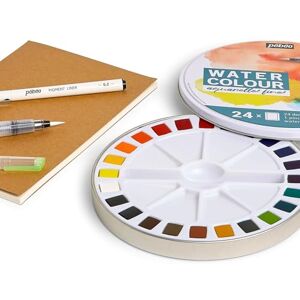Ensemble de Peinture à l'Aquarelle Fine Art Pebeo - 24 demi-pans - Publicité Ensemble de Peinture à l'Aquarelle Fine Art Pebeo - 24 demi-pans - Publicité