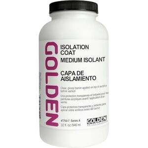 GOLDEN Acryl Medium Isolation Coat 32 Oz - Publicité GOLDEN Acryl Medium Isolation Coat 32 Oz - Publicité